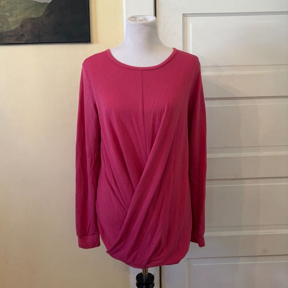 Women's pink maternity tunic shirt long sleeve spring feminine romantic summer